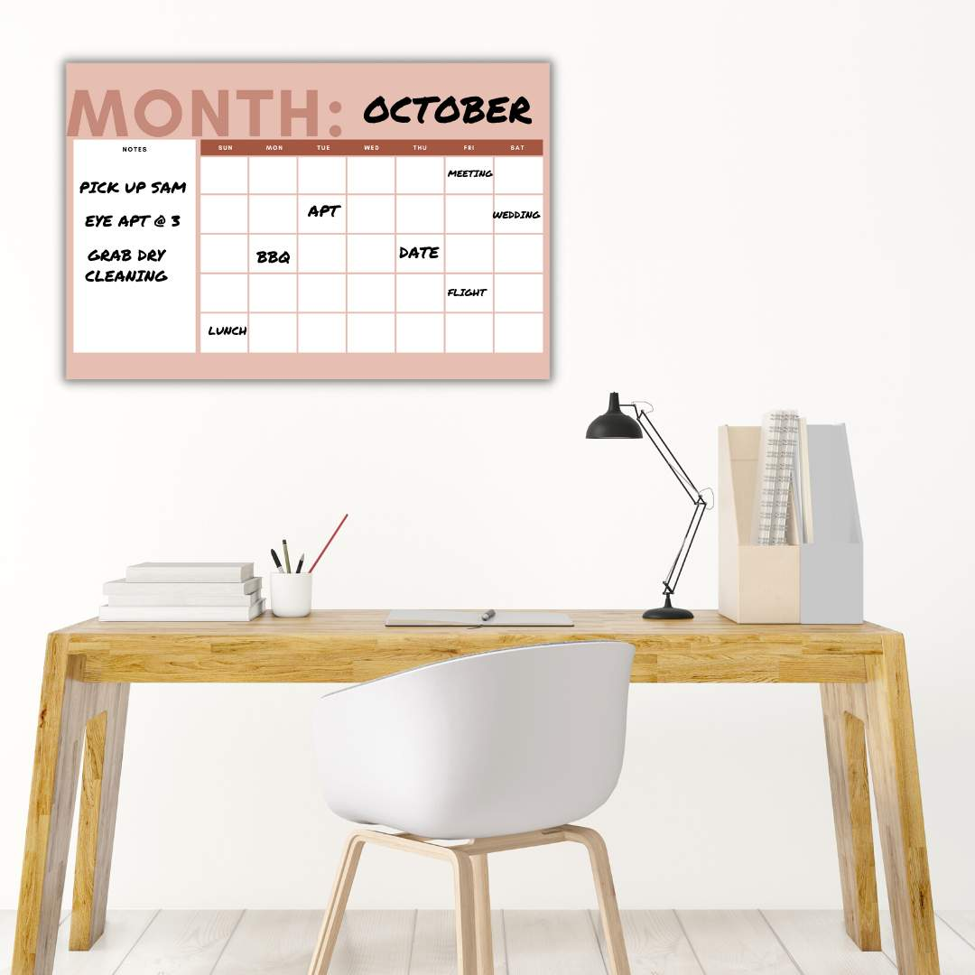 Wall Mounted Dry Erase Calendars