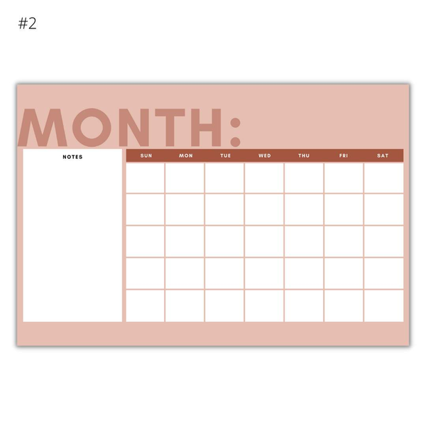 Wall Mounted Dry Erase Calendars-4EVER Prints