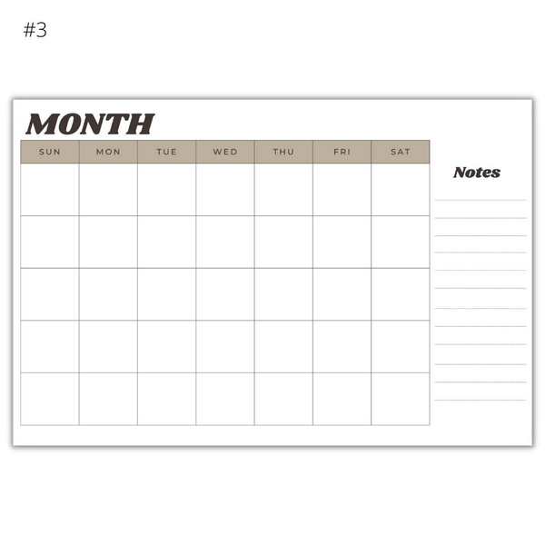 Wall Mounted Dry Erase Calendars-4EVER Prints
