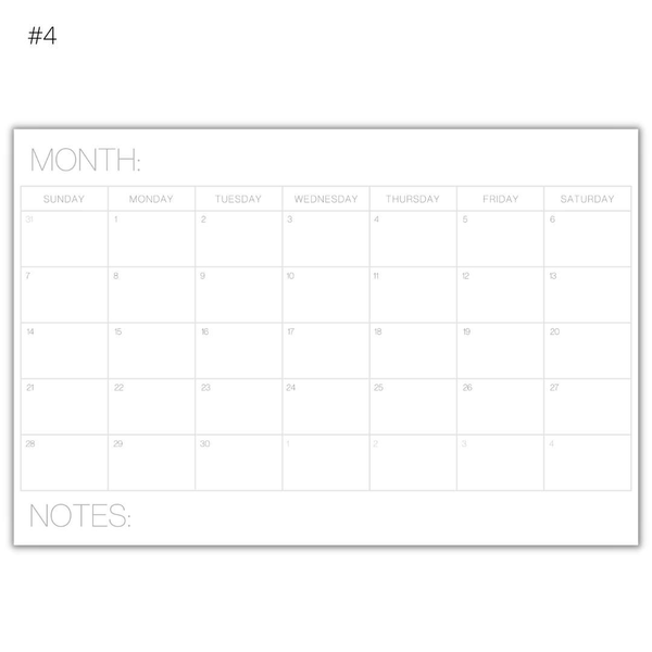 Wall Mounted Dry Erase Calendars-4EVER Prints