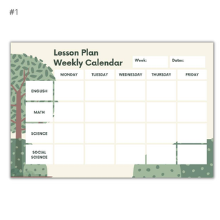 Lesson Plan and Weekly Calendar