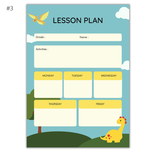 Dry Erase Dinosaur Lesson Plan 