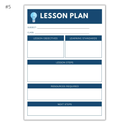 Lesson Plan Dry Erase Desk Board 