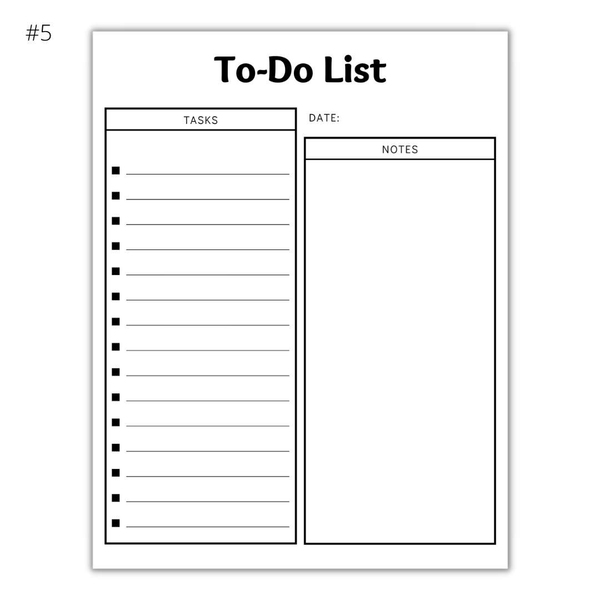 To Do Lists Charts and Notes - Dry Erase 