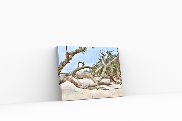 Canvas Wall Art - Old Beach Scene