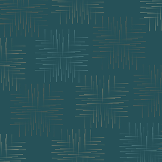 Wall Art - Teal Grid 