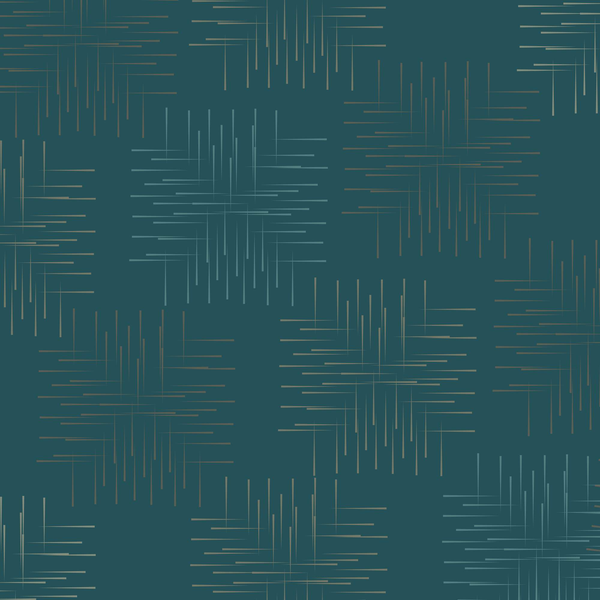 Wall Art - Teal Grid 