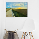 Metal Wall Print - Boardwalk Scenery 