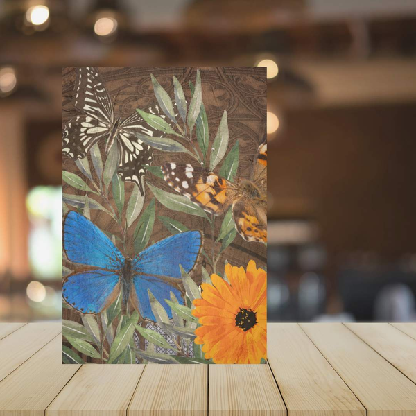Wood Print - Abstract Butterflies