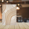 Wood Print - Line Design