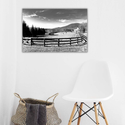 Metal Wall Print - Mountain Farm 
